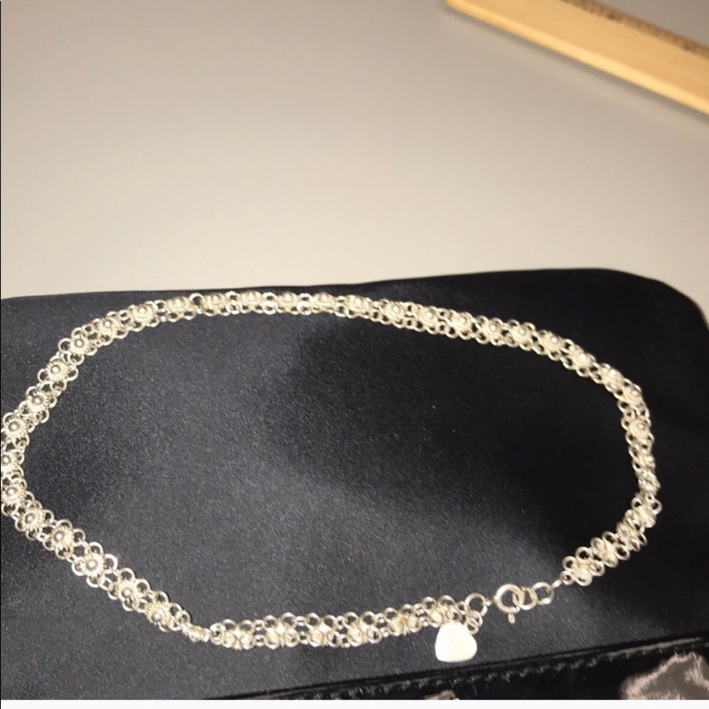 Sterling Silver Daisy Chocker
